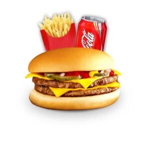Burger double cheese
