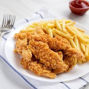 Tenders 5pice avec frites.
